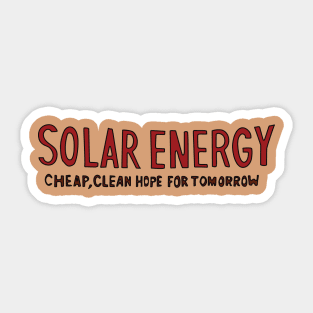 Solar Energy Sticker